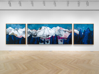 Harold Ancart, Maison Ancart, vue de l'exposition. Avec l'aimable autorisation de Gagosian