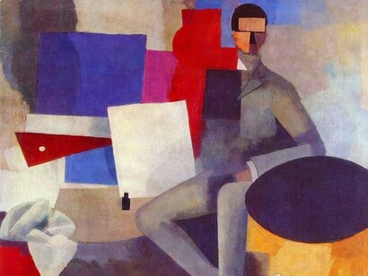 "Homme assis", Roger de La Fresnaye, olio su tela, 1914
