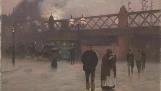 Alberto Pisa (Ferrara 1864 – Firenze 1936). Il ponte di Charing Cross, Londra, 1901. Olio su tela, cm 87 x 122,5. Ferrara, Museo dell’Ottocento.