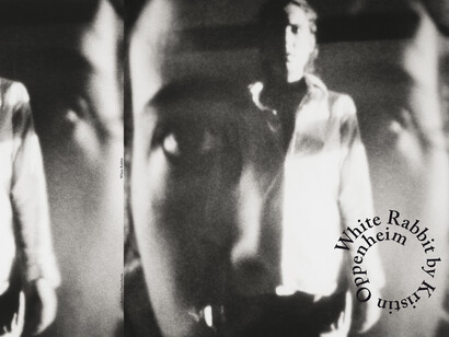 Kristin Oppenheim, White Rabbit (detail), 2015, LP recorded in 2015 at The Garden, Brooklyn, NY and produced by The Garden and greengrassi. Music credits include: bass and guitar by Tony Fennell, drums and percussions by Drew Vogelman, vocals by Erin Carden and Kristin Oppenheim. White Rabbit was engineered and mixed by Drew Vogelman. Vocal arrangement by Kristin Oppenheim. Cover art by Don Maclean and Kristin Oppenheim, design by Francesca Grassi. LP released and distributed by Texual Records, Brooklyn, NY, March 2015. Limited edition of 350