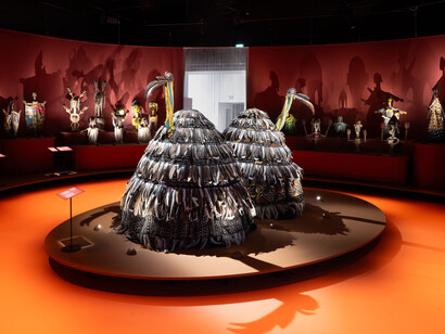 In Mali, when animals dance, exhibition view. Courtesy of Musée des Confluences