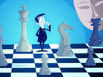 Los ciudadanos como fichas de ajedrez sobre un tablero