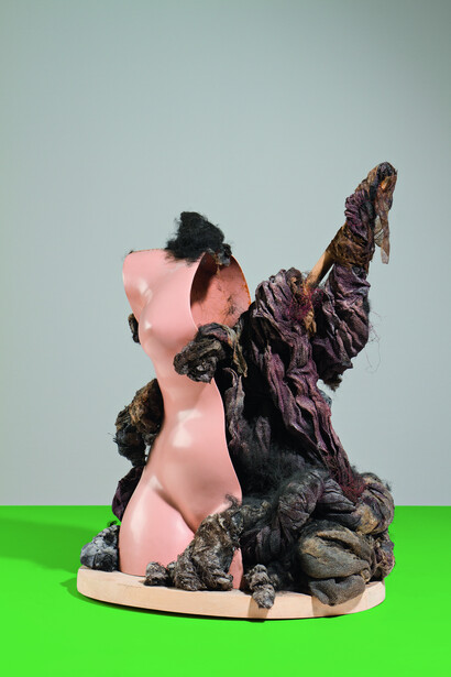 Anu Põder, Kompositsioon plastmassi ja sünteetilise villaga (Composition avec des matières plastiques et de la laine synthétique) (détail), 1986. Avec l'aimable autorisation du Musée d'Art Moderne de Paris