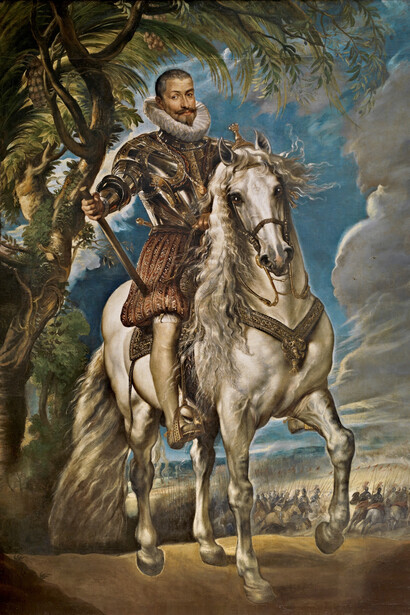 Peter Paul Rubens, Equestrian Portrait of the duke of Lerma (detail), 1603. Courtesy of Museo Nacional del Prado