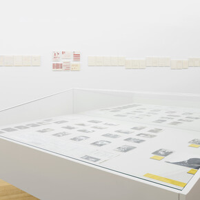 Emilio Prini, Typewriter drawings. Bologna/München/Rome – 1970/1971, vista della mostra. Per gentile concessione della Fondazione Antonio Dalle Nogare