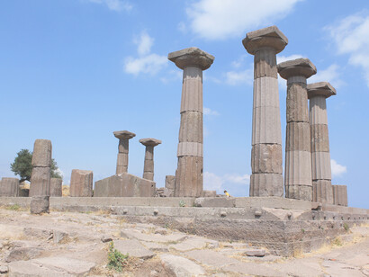 Tempio di Athena del 530 a.C. in stile Dorico, Assos, nella Troade, Turchia