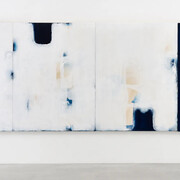 Ian McKeever, Going forth IV (Deep blue) (detail), 2022-2024. Courtesy of Heather Gaudio Fine Art