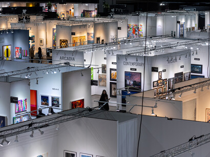Various artists, LA Art Show 2024 edition exhibition view. Courtesy of LA Art Show 2024