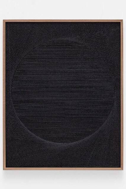 Anthony Pearson, Untitled (Etched Plaster), 2015, Medium coated pigmented hydrocal in walnut frame, 124.5 x 99.1 x 6.4 cm, © Anthony Pearson, image courtesy of Gazelli Art House
