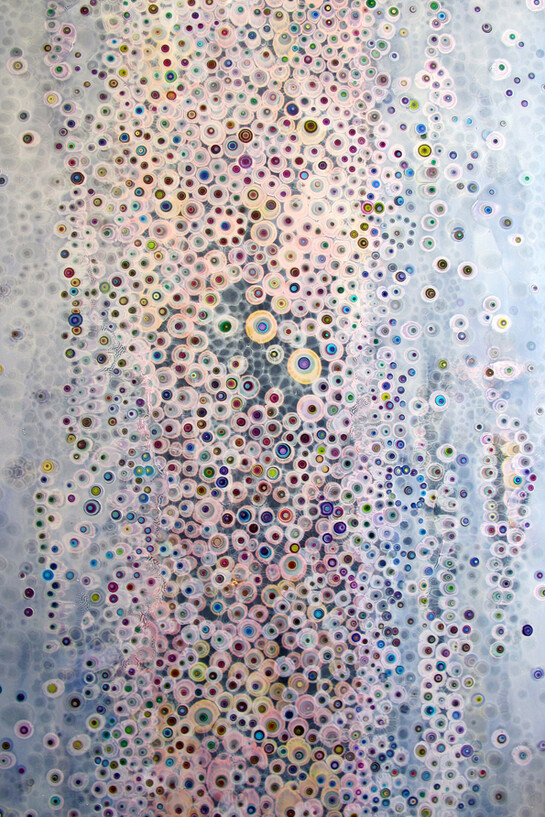 Laura Gurton, Unknown Species # 81, 2013, oil, alkyd, acrylic on linen, 60” x 36”
