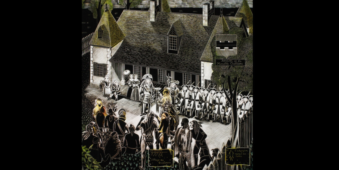 1701 - The Great Peace of Montréal. Courtesy of Pointe-à-Callière
