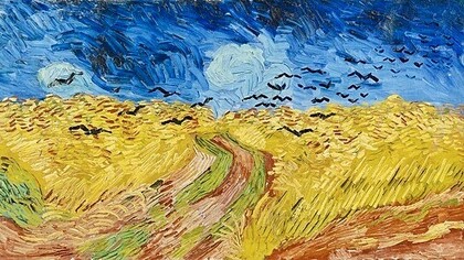 *Champ de blé aux corbeaux*, peinture à l'huile réalisée par le peintre Vincent van Gogh en juillet 1890