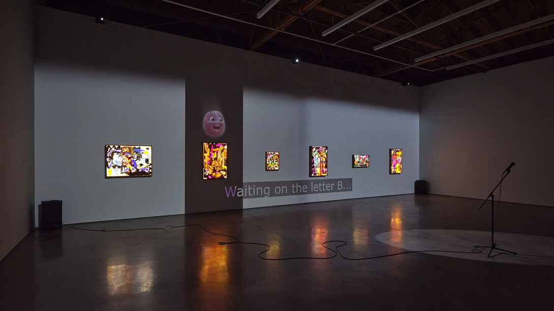 Neïl Beloufa, Call and response, exhibition view. Courtesy of François Ghebaly Gallery