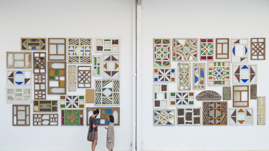 Ahmed Mater - Stand in the Pathway and See exhibition view Galleria Continua, Les Moulins, 2018. Photo Oak Taylor-Smith

