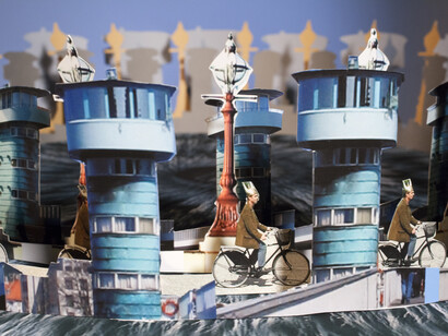 Eric Dyer, Knippel Louises Bro, 2005-2014, Cut inkjet prints, foam board, 23 1/2 x 23 1/2 x 4 inches. Courtesy of Ronald Feldman Fine Arts, New York