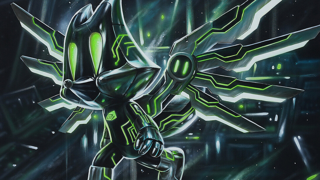 Cheese Arnon, Green chip (detail), 2025. Courtesy of Thinkspace Projects