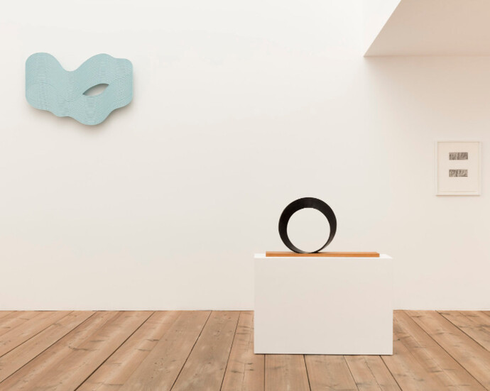 Markus Raetz, Exhibition view. Courtesy of Galleria Monica De Cardenas