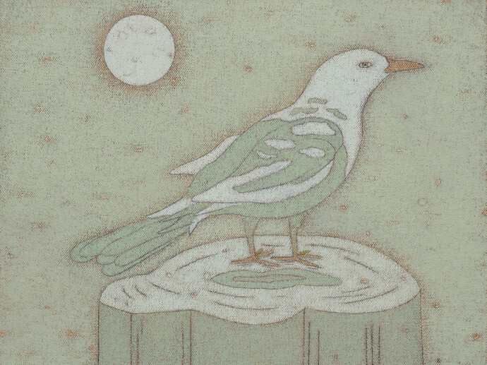 John Dilg, Early Bird, 2014, oil on canvas, 11 x 14 inches
