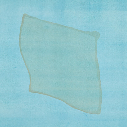 Bilgé Friedlaender, Androsia, 1975, watercolor, pencil, Arches paper, 22x30 in (detail). Courtesy of SAPAR Contemporary