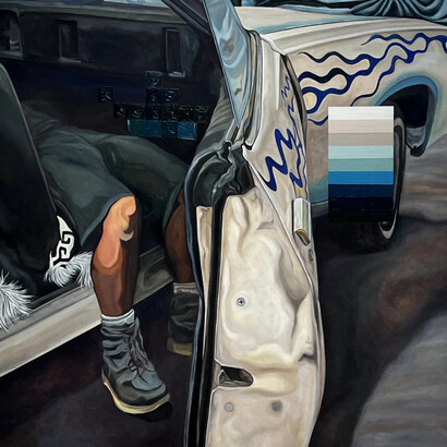 Jacqueline Valenzuela, Grindstone (detail), 2024. Courtesy of Craig Krull Gallery