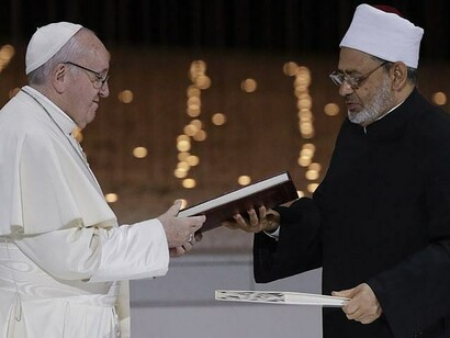 Pope Francis and Grand Imam of Al Azhar 