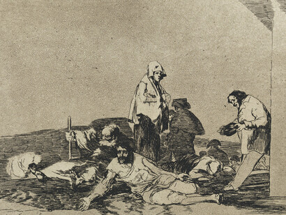 Francisco de Goya y Lucientes, No hay que dar voces (detail), 1812 - 1814. Courtesy of Museo Nacional del Prado