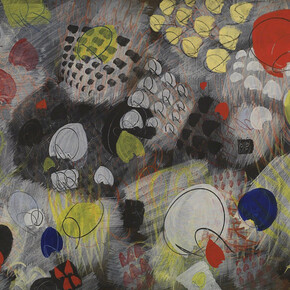 Tancredi, Untitled. My Weapon Against the Atom Bomb is a Blade of Grass: Tancredi, A Retrospective. Exhibition view. Courtesy of Collezione Peggy Guggenheim 