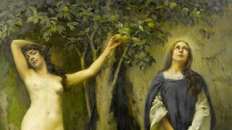 Ferdinand Max Bredt, Eva e Maria, particolare