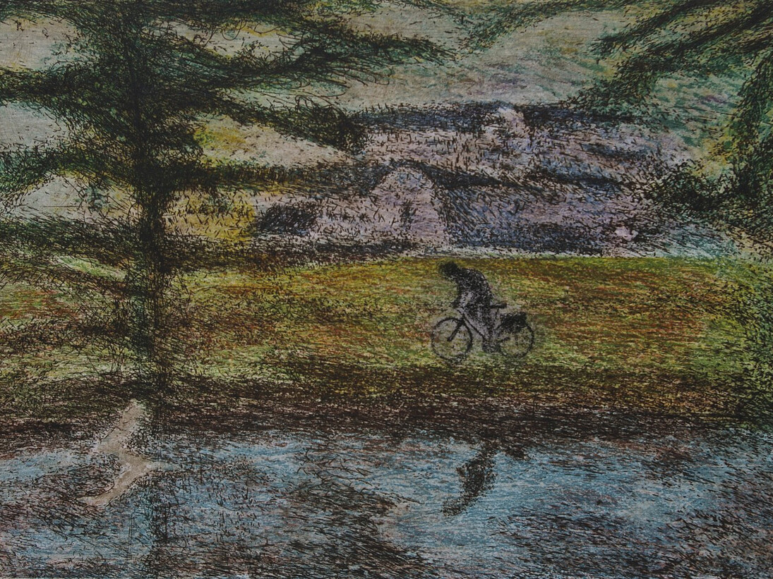 Daniel Lipstein, 'Home from School', etching and aquatint, 33 x 50 cm, Copyright the artist