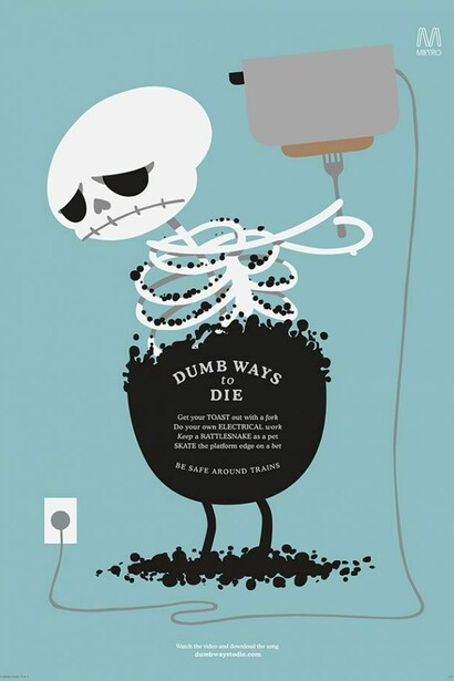 Metro Trains - Dumb Ways to Die - Designed by McCann Melbourne, image by McCann Melbourne