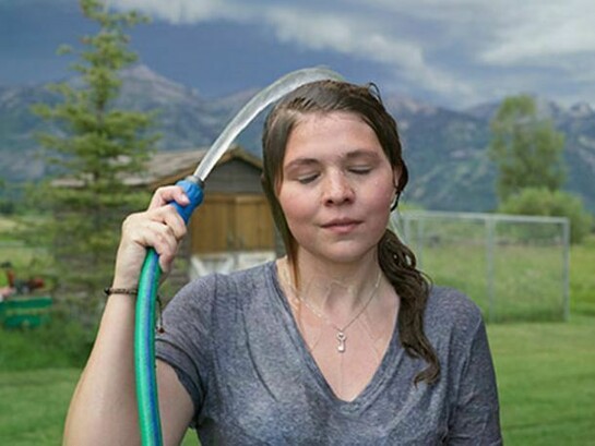 Lucas Foglia, Amanda after a Birthday Party, Jackson, Wyoming, 2010, C-print: 23.5 x 30 inches