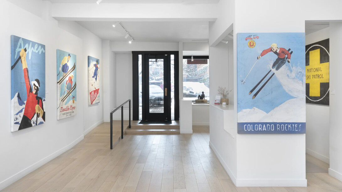 Robert Thomas, Ski country, exhibition view. Courtesy of Casterline Goodman Gallery