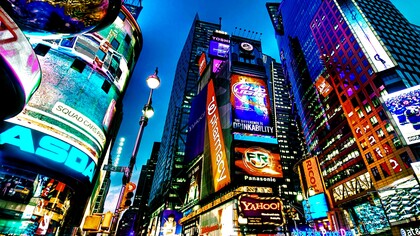 Times Square, en el corazón de Manhattan, Nueva York