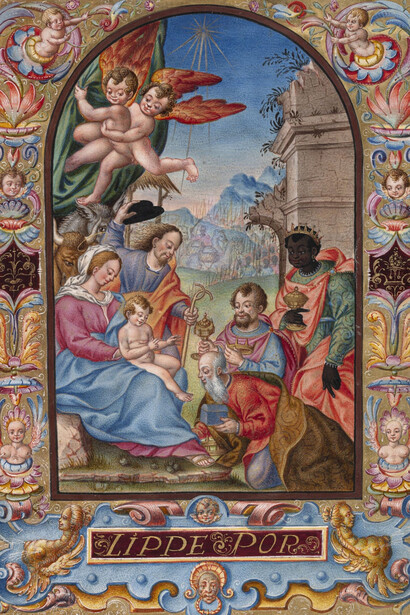 Carta de nobleza Fuentes y Padilla, 1629. Cortesía del Museo de Bellas Artes de Bilbao