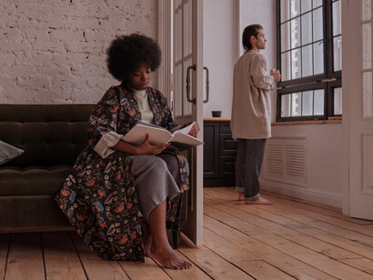 Boredom becomes a sanctuary in the warmth of the couple's home as the find respite from the hustle and bustle of life