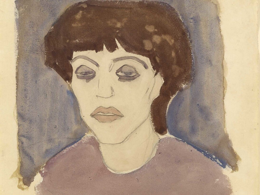 Portrait of Maud Abrantès (detail), 1908, Watercolour with traces of black crayon, 41 x 32 cm, Courtesy: Richard Nathanson, London