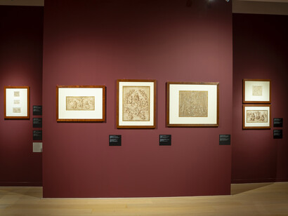Vasari. Il teatro delle virtù, vista della mostra. Per gentile concessione della Galleria Comunale d’Arte Moderna e Contemporanea