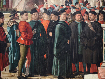 Vittore Carpaccio, Ritorno degli ambasciatori alla corte inglese, particolare