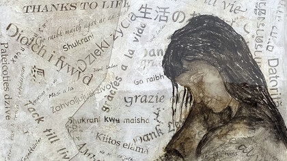 Pintura de Patrizia Desideri. Cuando la polarización fragmenta a la sociedad, la amistad demuestra que es posible seguir compartiendo la mesa