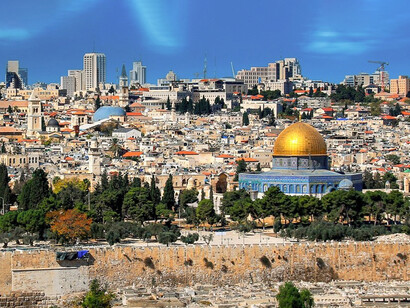 Vista aérea de Jerusalén, Israel