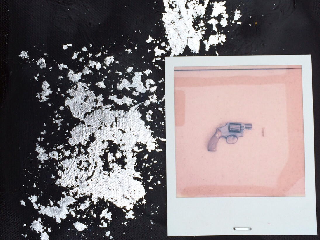 Pauline Amos, Silver Bullet Pink Gun, 2014