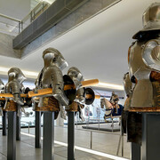 Weaponry, hunting, garden culture, exhibition view. Courtesy of Germanisches Nationalmuseum
