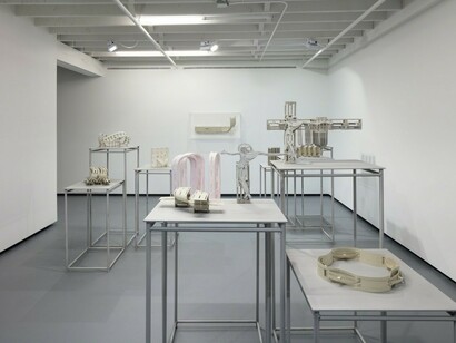 Thomas Bayrle, Exhibition view. Courtesy of The Institute of Contemporary Art