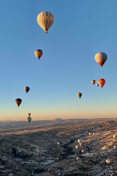 Mongolfiere in Cappadocia, Turchia