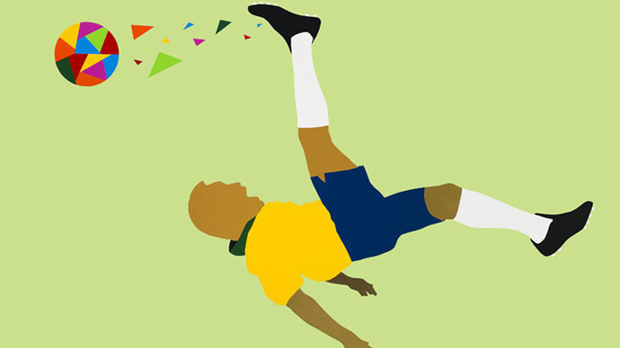 Pelé: Art, Life, Football. Courtesy of National Football Museum