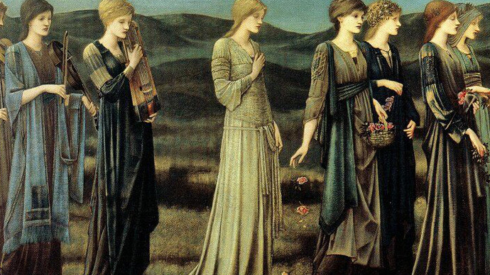 Edward Burne Jones, Le nozze di Psiche, 1895