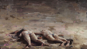 Kim Cogan, Sunbathers, cm 30x40