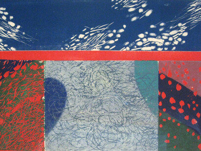 Tibetan Sky E, 1986, Wooblock print, Edition of 25, 15x22.5inches, 39x55.75cm
