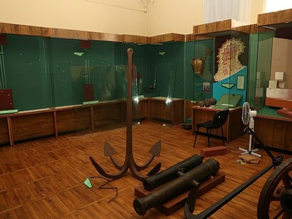 A room in Kherson Local History Museum after looting by Russian force, Ukraine