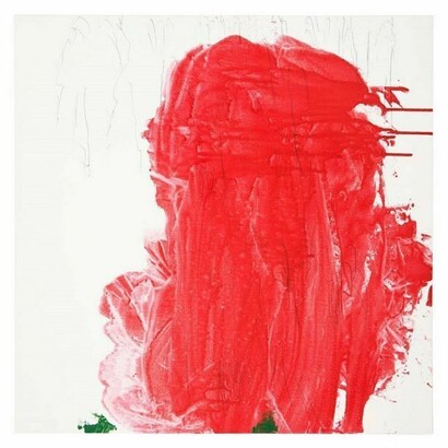 Rosemarie Trockel, Precious Green, 2013, Acrylic and graphite on canvas, 19 3/8 x 19 1/4 inches (49 x 48.8 cm). Copyright Rosemarie Trockel. Courtesy Gladstone Gallery, New York and Brussels